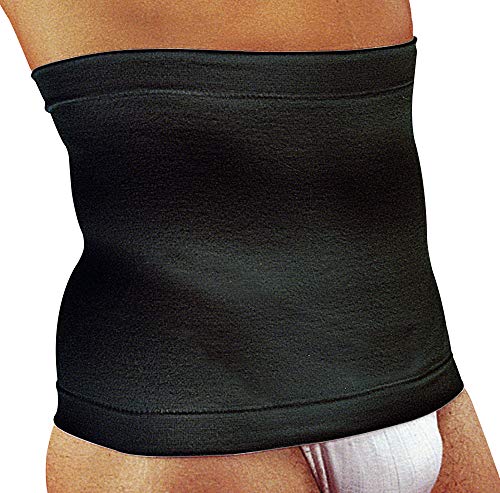 MANIFATTURA BERNINA Sana 5511027 (Talla 1 Negro) - Cinturón modelante en algodón Faja Lumbar elástica modeladora y de contención Alto 27 cm