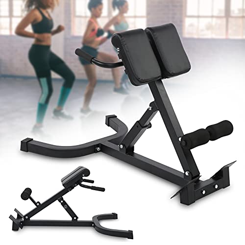 Máquina de ejercicios de espalda, silla romana Hiperextensión Entrenador de espalda Entrenador abdominal Equipo de entrenamiento de fuerza abdominal ajustable Banco de extensión plegable Máquina de pr