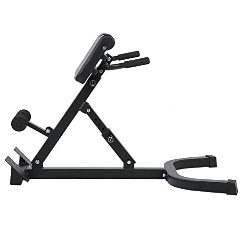 Máquina de ejercicios de espalda, silla romana Hiperextensión Entrenador de espalda Entrenador abdominal Equipo de entrenamiento de fuerza abdominal ajustable Banco de extensión plegable Máquina de pr