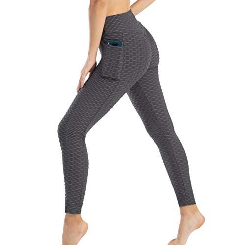 Maril Pantalones de Yoga de Cintura Alta para Mujeres a Prueba de Sentadillas para Entrenamiento para Correr para Mujeres Yoga Gimnasio Entrenamiento Levantamiento de glúteos con bolsillosS2XL Here