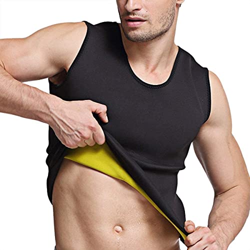 Martiount Chaleco Moldeador Reductora Efecto Neopreno Camiseta para Hombre, Formación Músculos Resistencia Cardiovascular y Fortaleza Medular