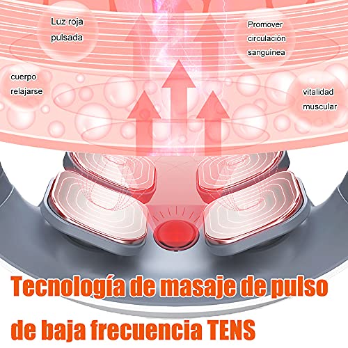 Masajeador de Cuello, 4D Masajeador Cervical Masajeador Electromagnético Inteligente con de Calefacción/18 Niveles Intensidad/6 Modos de Pulsación/Control Remoto para Hombres Mujeres