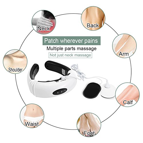 Masajeador inteligente para cuello, Pulso eléctrico Masajeador para cuello Control inteligente Adecuado para Cervical y Partes del cuerpo Magnético de efecto Masajeador para cuello