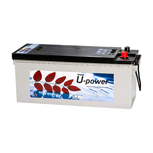 Master U-Power Batería Solar, AGM SP 160AH 12V