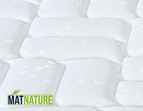 Matnature | Colchón Modelo MatFoam | Altura 21 cm | Colchón Viscosoft Indeformable | Colchón Viscoelástico | Colchón Antibacterial | Todas Las Medidas (90 x 200 cm)