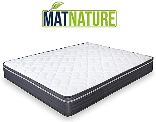 Matnature | Colchón Modelo MatFoam | Altura 21 cm | Colchón Viscosoft Indeformable | Colchón Viscoelástico | Colchón Antibacterial | Todas Las Medidas (90 x 200 cm)