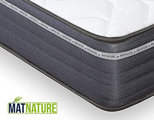 Matnature | Colchón Modelo MatFoam | Altura 21 cm | Colchón Viscosoft Indeformable | Colchón Viscoelástico | Colchón Antibacterial | Todas Las Medidas (90 x 200 cm)