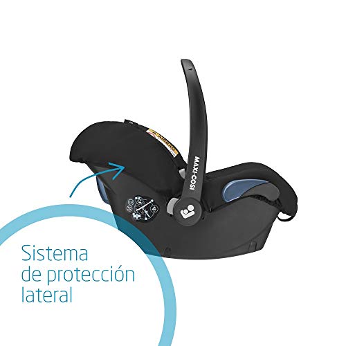 Maxi-Cosi Citi, Silla Auto Grupo 0+, Silla coche bebé portátil, bebé recién nacido hasta 12 meses, Color essential black