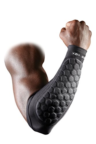 Mcdavid Hex Protector de antebrazo, Unisex Adulto, Negro, M