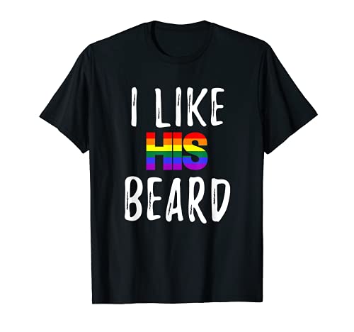 Me gusta su barba I like her glúteo camisas LGBT Funny a juego Camiseta