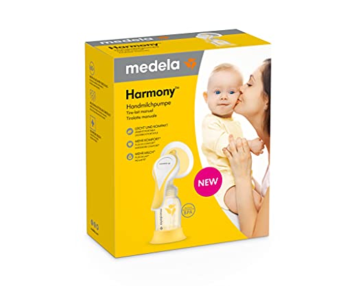 Medela Extractor de leche manual Harmony - Diseño suizo compacto con embudos PersonalFit Flex y tecnología Medela 2-Phase Expression