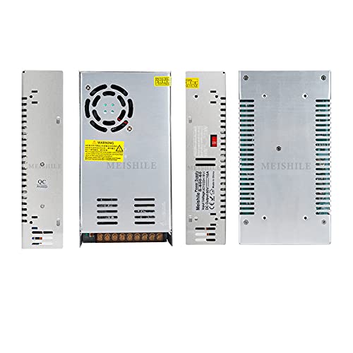 MEISHILE DC 12V 40A 480W Fuente Alimentacion Transformador Interruptor 110/220V AC to DC 12V 480 Watt Fuente de Alimentación Conmutada Convertidor De Voltaje