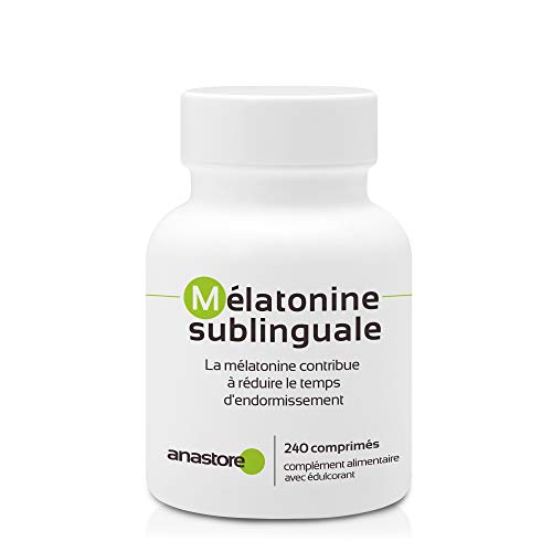 MELATONINA SUBLINGUAL | Pureza garantizada superior al 99% | 1.8 mg / 240 dosis | Estevia (Aroma de cereza) | Regulador del reloj biológico | Trastorno del sueño | Fabricado en Francia