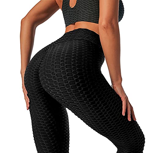 Merlvida Cintura Alta Leggins Mujer Push Up Anti-Cellulite Mallas de Deporte de Mujer - Elásticos Leggins Deportivos Mujer Levante Los Pantalones de Yoga/Ropa Deportiva Mujer para Yoga Fitness Running