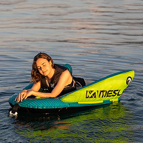 MESLE Towable Tube Cruzer, 1 Persona, Fun-Tube Inflable, Nylon 420 D, para Niños y Adultos, Deportes Acuáticos, Tubo de Esquí Acuático, para Tirar detrás de Barcos y Motos Acuáticas, Farben:Petrol