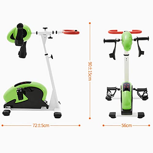 MFLASMF Bicicleta de Pedales de rehabilitación eléctrica estacionaria, Ejercicios de hemiplejía para Brazos y Rodillas, Fisioterapia para discapacitados y supervivientes de Accidentes Cere