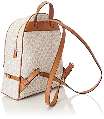 Michael Kors - Rhea Zip, Mochilas Mujer, Blanco (Vanilla), 12.7x31.8x24.1 cm (W x H L)