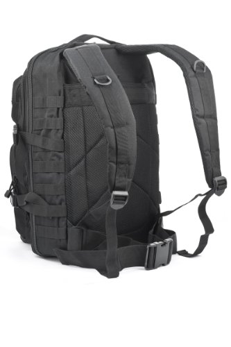 Mil-Tec Military Army Patrol Molle Assault Pack Tactical Combat Rucksack Backpack Bag 36L Black