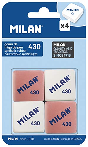 Milan BMM9215 - Pack de 4 gomas de borrar