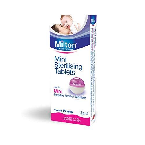 Milton Mini Tabletas Esterilizadoras - Pastillas para esterilizar y desinfectar la Copa Menstrual Sileu - Ideales para usar con el Esterilizador Plegable Sileu - 150 Mini Tabletas