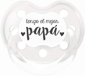 Mimuselina Pack Regalo Día del Padre | Regalo para Papás y Bebés, Muselina Algodón, Chupete y Babero para Papi y Bebé, regalo original para Papás Primerizos