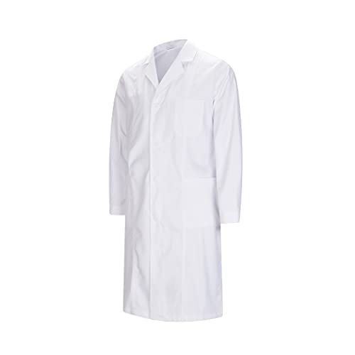 MISEMIYA - Bata Laboratorios Unisex Uniforme Laboral CLINICA Hospital Limpieza Ref:901 - L, Blanco