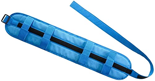 Mobiclinic, Cinturón de transferencia para adultos, Cinturón de seguridad, con 4 Asas, ayuda para discapacitados, 74 x 14 cm, color Azul