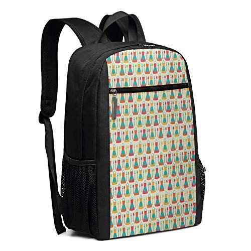 Mochila Escolares Utensilios de Cocina como Cuchara, Mochila Tipo Casual para Niñas Niños Hombre Mujer Mochila para Ordenador Portátil Viaje