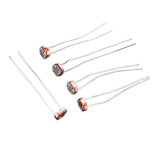 Módulo electrónico Resistencia dependiente de la luz LDR 5mm fotoresistor Photoelectric Switch Element Detector de fotos 5537 1000pcs Equipo electrónico de alta precisión