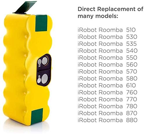 morpilot Batería de Reemplazo 14.4V 4050mAh Ni-Mh, Compatible con Series 500 600 700 800 con Accesorios de Cepillos y Atornillos, Tipo 1