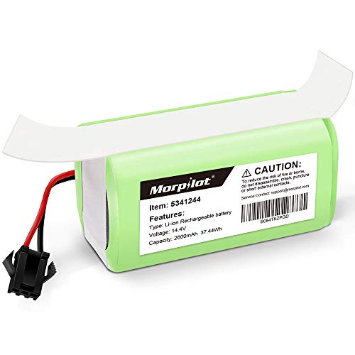 morpilot Batería para Conga Excellence 990, 14.4V 2600mah Li-Ion, Compatible con Conga Excellence y 990 Excellence y 950 1090, DEEBOT N79S N79, Eufy RoboVac 11 11S 30 30C 12 35C, IKOHS NETBOT S14 S15