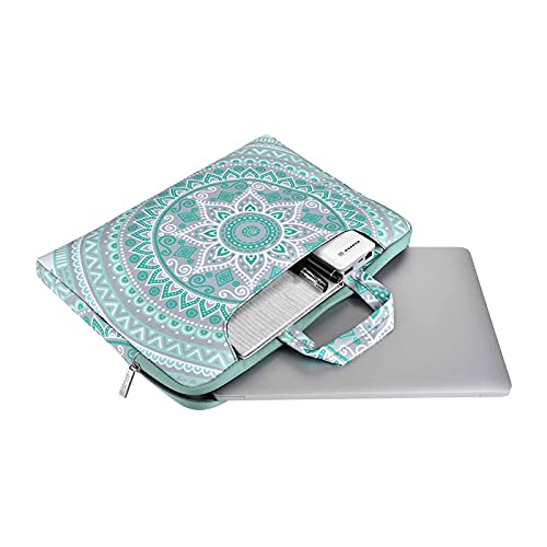 MOSISO Funda Protectora Compatible con MacBook Pro 14 2021 M1 Pro/M1 MAX A2442,Compatible con MacBook Air/Pro Retina,13-13,3 Pulgadas Portátil,Bolsa de Hombro Maletín de Mandala Estilo MO-MDL001