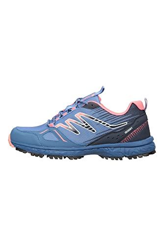 Mountain Warehouse Botas de Senderismo Lakeside Trail Resistentes al Agua para Mujer - Entresuela Phylon, Ligeras, Suela de Goma, Parte Superior de Malla - para Caminar Azul Talla Zapatos Mujer 40 EU