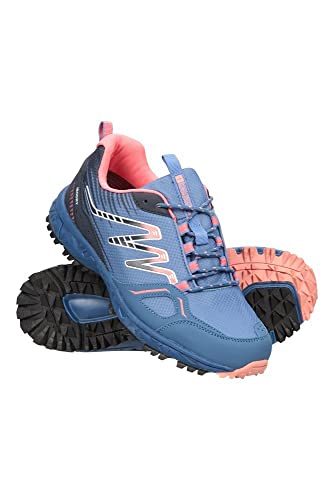 Mountain Warehouse Botas de Senderismo Lakeside Trail Resistentes al Agua para Mujer - Entresuela Phylon, Ligeras, Suela de Goma, Parte Superior de Malla - para Caminar Azul Talla Zapatos Mujer 40 EU