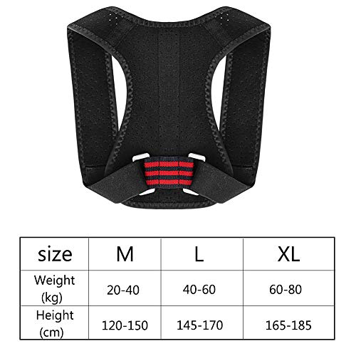 MOXIN Corrector De Postura para Niños Y Estudiantes, Respaldo con Cinturón De Corrección De Escoliosis Jorobado, con Férulas Fuertes para La Forma del Cuerpo Jorobado,XL