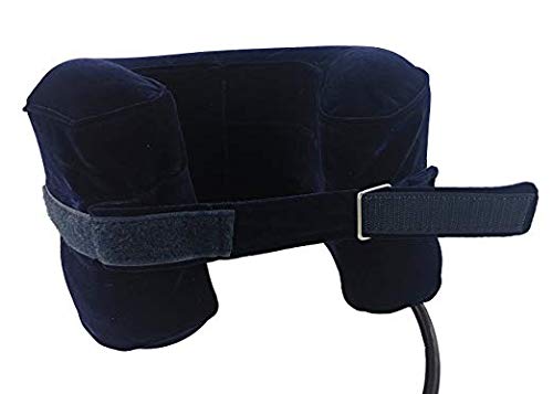 Moxin Dispositivo de tracción Cervical para el Cuello Almohada Inflable de Viaje Almohada Inflable Cuello Suave Tipo Cervical Tipo C,Cuello Cervical Vértebra Cervical portátil,Blue