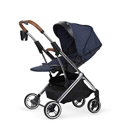 ms 21413 - Silla de Paseo Grande Montecarlo, Carrito, Capota Extensible, Plegado Fácil y Compacto, Unisex, Marino