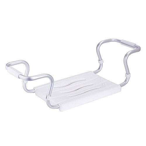 MSV MS093 - Asiento puente para bañera, aluminio 55/70 x 18.7 x 26.1 cm