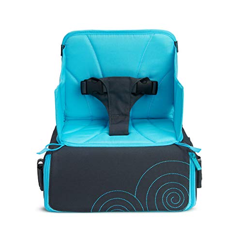 Munchkin Asiento infantil elevador portátil, azul/gris