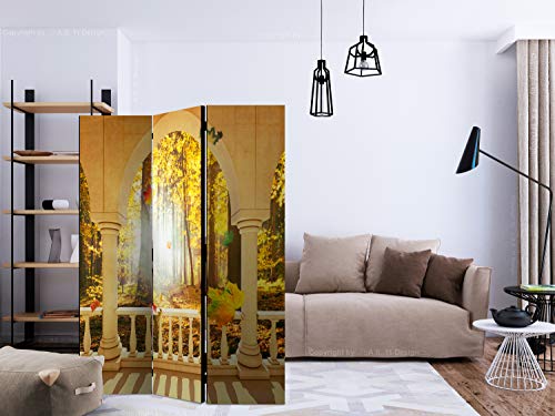 murando Biombo con Tablero de Corcho Naturaleza 135x172 cm de Impresion Bilateral en el Lienzo de TNT Decoracion Foto Biombo de Madera con Imagen Impresa Separador Grande Home Office d-C-0115-z-b