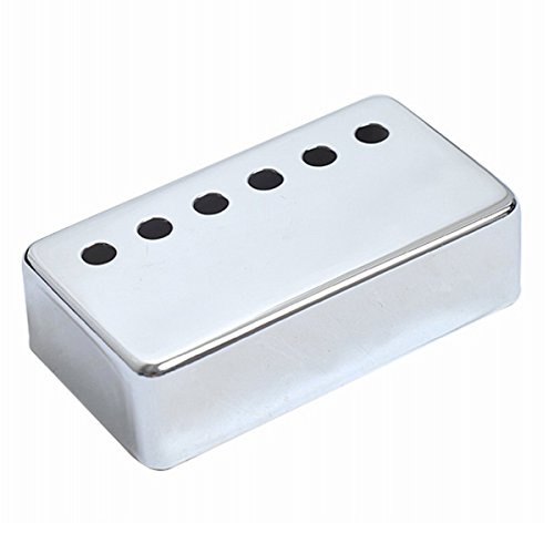 Musiclily 52mm Metal Cubierta para Pastilla Humbucker Posición Puente de Guitarra Eléctrica, Cromo(2 Piezas)