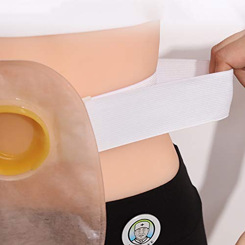 N \ A 3 Bolsas De Colostomía, Suministros De Ostomía, Bolsa De Ostomía Drenable De Una Pieza para El Cuidado del Estoma De Ileostomía, Contiene Junta De Silicona (25 Mm De Diámetro), Película De Alta