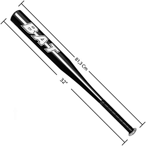 N / A TIGON, Bate de béisbol de 82 Cm, 32 Pulgadas, Proceso de enfriamiento de aleación de Aluminio endurecido, Defensa Personal, Más Fuerte y Resistente al Impacto. para la Puerta de casa o el Coche