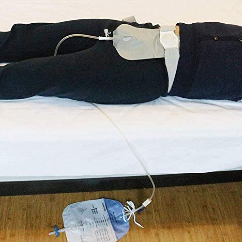 N\A A Prueba de Fugas Tipo Universal ostomía colostomía ileostomía estoma Bolsas, sin Necesidad de Pegar for la orina Cuidado de la colostomía vejiga Llena de Corte Lateral de la Cintura Bolsa