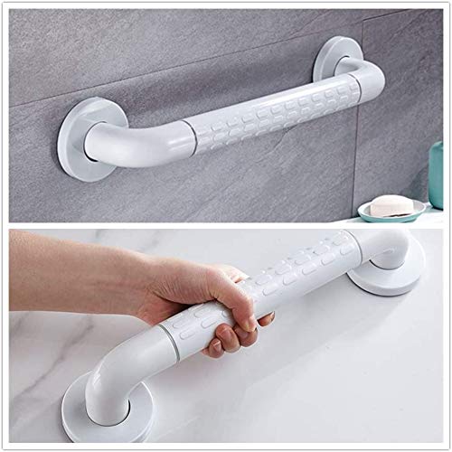 N\A Barras de sujeción para ducha, asas de acero inoxidable, accesorios de baño, asas antideslizantes, para bañeras, minusválidos, ancianos (blanco)