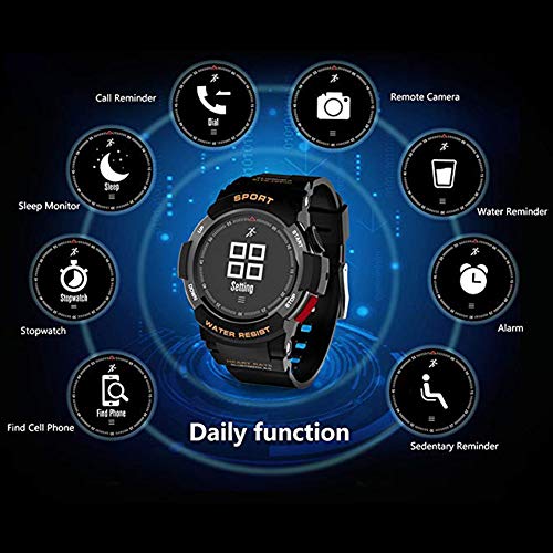 NACHEN Relojes Inteligentes Reloj rastreador de Actividad Fitness con Monitor de Ritmo cardíaco Reloj Podómetro para niños Mujeres y Hombres,Black