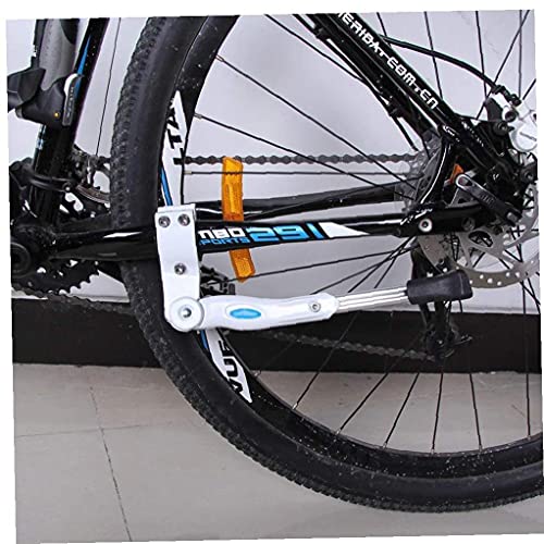 NaiCasy Pata de Cabra de Bicicletas, Punto de sujeción Ajustable en Altura Kick Bici del Soporte de aleación de Aluminio de Bicicletas Aparato ortopédico de Pierna Ajuste para Bicicletas con Rueda