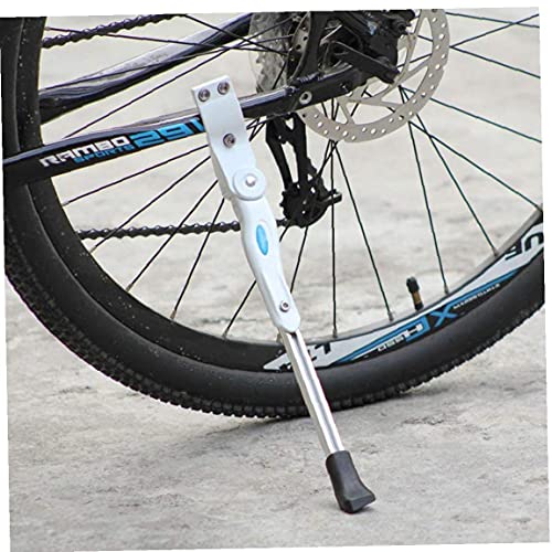 NaiCasy Pata de Cabra de Bicicletas, Punto de sujeción Ajustable en Altura Kick Bici del Soporte de aleación de Aluminio de Bicicletas Aparato ortopédico de Pierna Ajuste para Bicicletas con Rueda