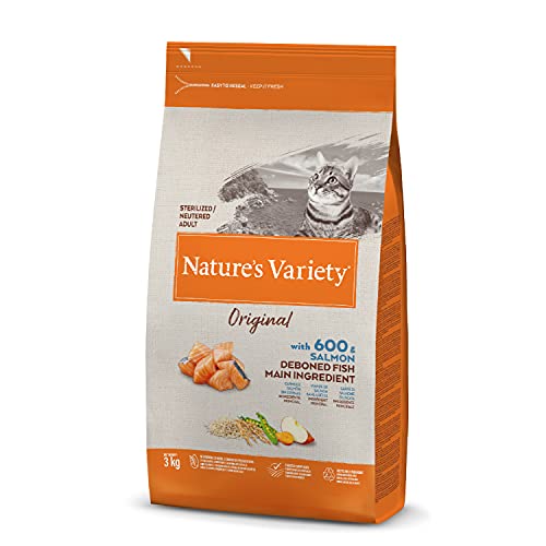 Nature's Variety Original - Pienso para gatos esterilizados con salmón sin espinas 3 Kg