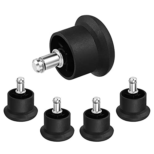 NC 5pcs PU Silla Caster Wheels Silla Wheels Stopper Fixed Casters Office Silla Pie Foot Glides Convertir Silla de Oficina giratoria con Ruedas Pads De Muebles Antideslizantes